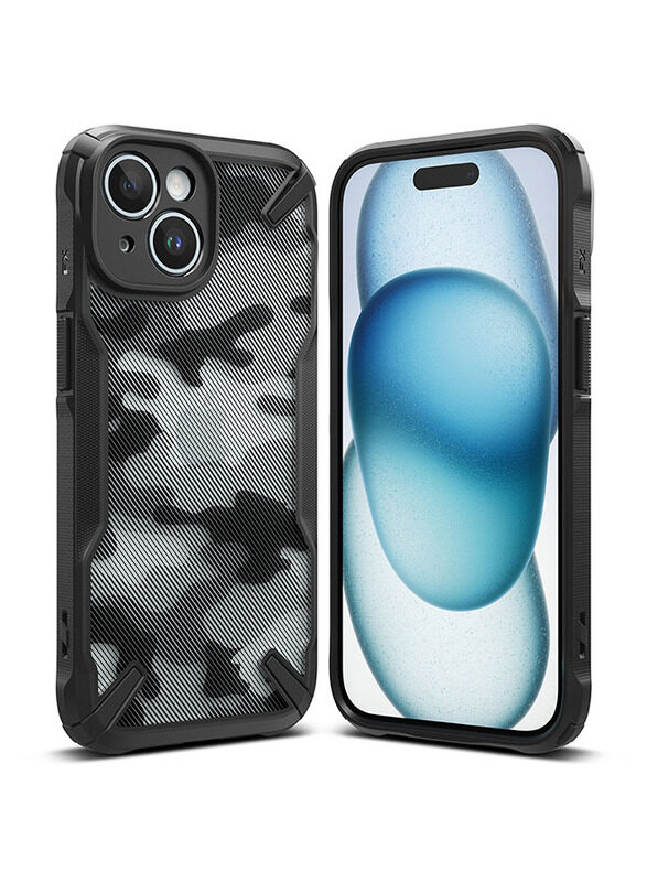 

Ringke Fusion-X Compatible with iPhone 15 Case Cover Transparent Hard Back Soft Flexible TPU Bumper Scratch Resistant Shockproof Protection iPhone 15