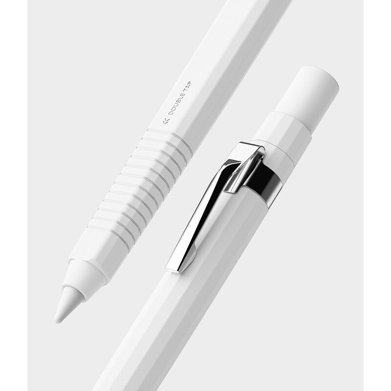 

Ringke - Apple Pencil (2nd generation) & Apple Pencil Pro Silicone Drafting Pencil Case Cover White