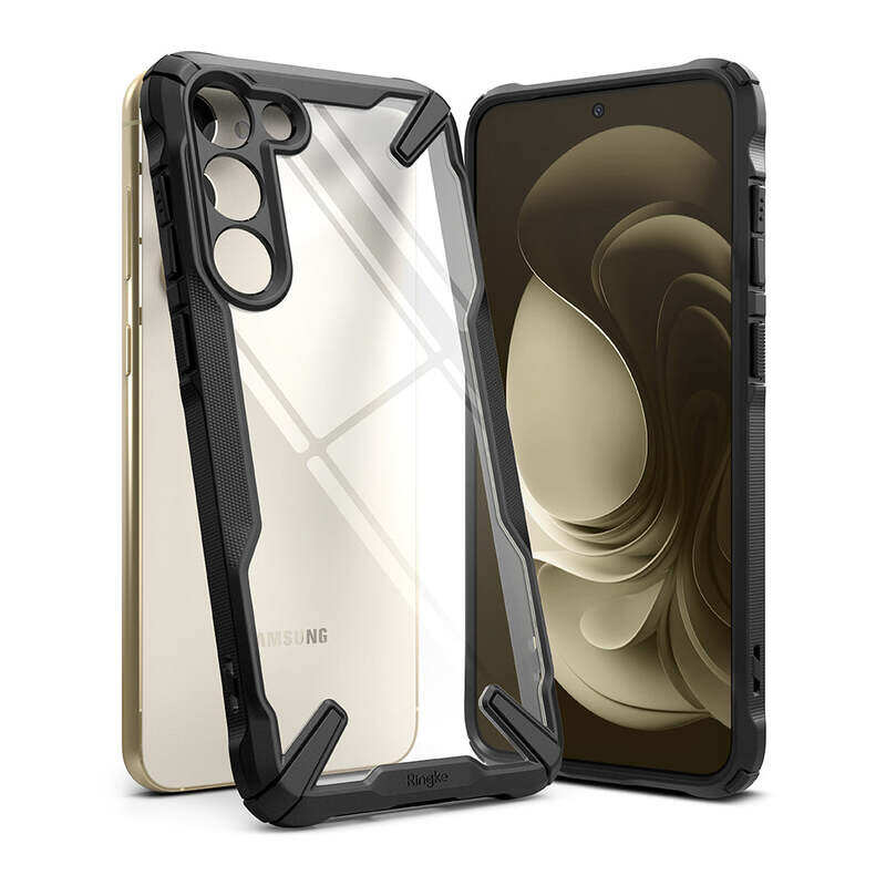 

Ringke Fusion X Case Compatible with Samsung Galaxy S23 Plus 5G Case (2023), Clear Hard Back with Shockproof Protective Bumper Phone Cover for S23 Plu