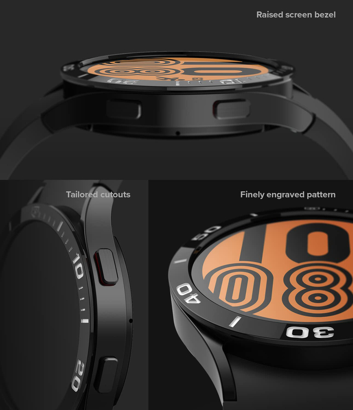 Ringke Bezel Styling Case for Samsung Galaxy Watch 5/4 44mm 02, Clear