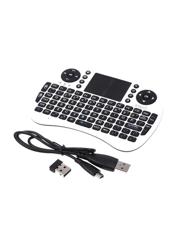 

Measy Rii I8 Wireless Touchpad Mini English Keyboard, White