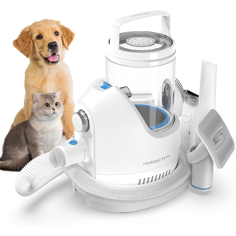 

Neakasa P2 Pro Dog Clipper with Vacuum Cleaner, Quiet Clipper, New Generation Pet Grooming Kit, Pet Hair Trimmer with 5 Care Tools for Dogs and Cats