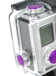 TMC GoPro 3+ Housing Aluminum Anodized Color Button Set, Purple
