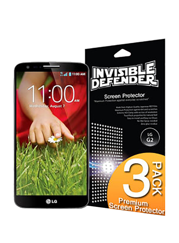 Rearth Ringke LG G2 Invisible Defender HD Clarity Mobile Phone Screen Guard Pack of 4 Set, Clear