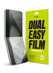 Ringke Samsung Galaxy Z Flip 5 5G (2023) Dual Easy Film Screen Protector, 2-Piece, Clear