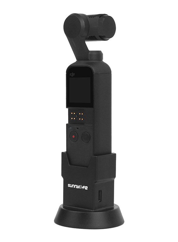 Sunnylife DJI OSMO Pocket Charging Base with Type-C Charge Interface Adapter Connector Charging Dock Station, Black