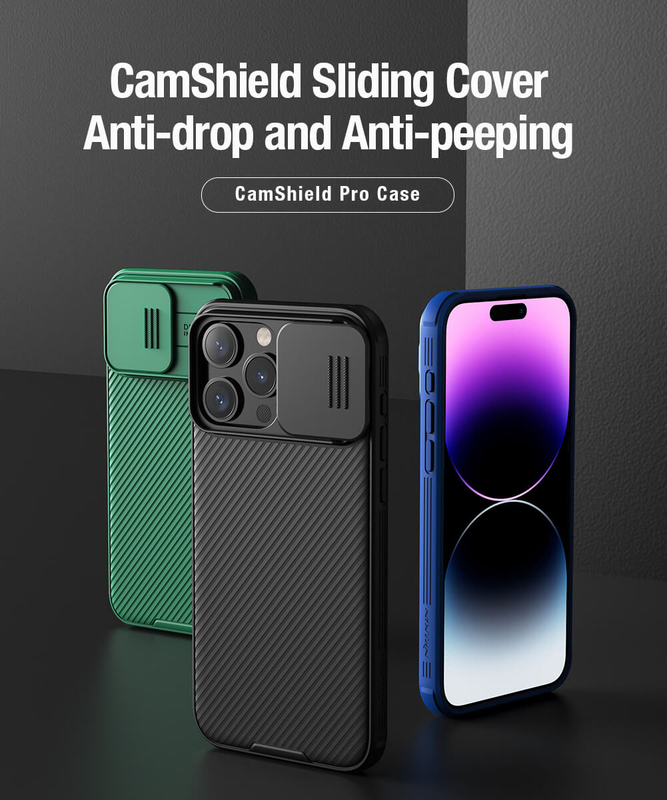 Nillkin Camshield Pro Series Apple iPhone 15 Pro Mobile Phone Case Cover, Green