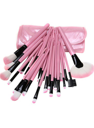 Professional 32 Pieces Makeup Brushes Set, Pink/White
