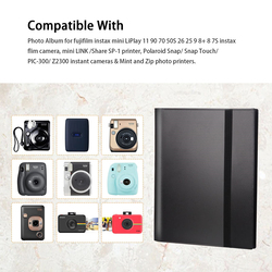 O Ozone 432 Pockets Photo Album for Fujifilm Instax Mini Camera 11 9 Evo 90 70 40 8 7 LiPlay Instant Camera, White
