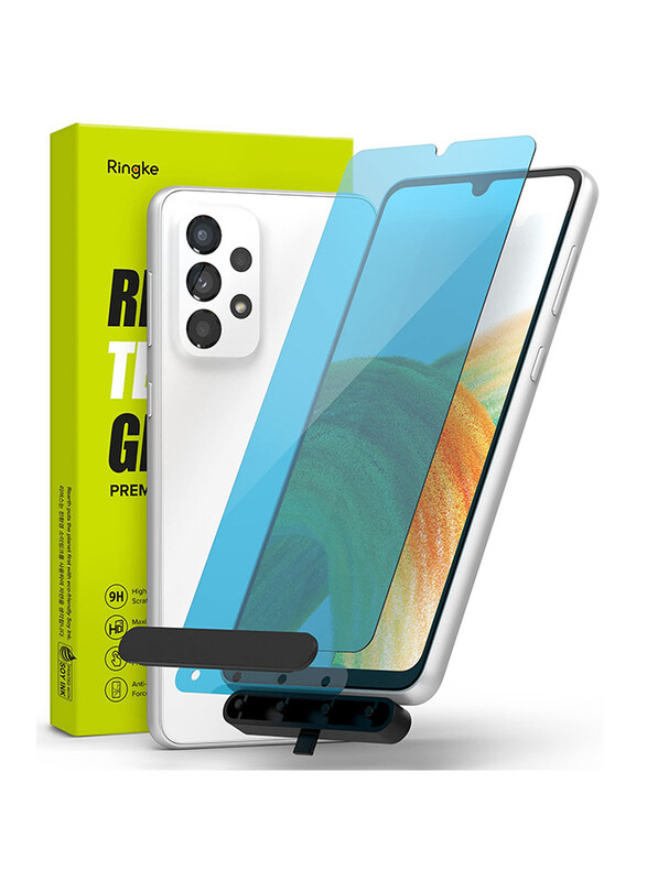 

N/a Ringke Samsung Galaxy A33 5G Full Cover Mobile Phone Tempered Glass Screen Protector with Installation Jig, 2 Pieces, Clear/Black