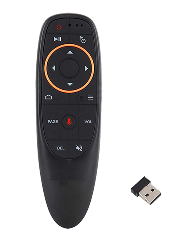 Basics G10G Air Mouse, Remote Control 2.4 GHz Wireless English Keyboard, Black