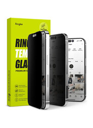 Ringke Apple iPhone 14 Pro Privacy Tempered Glass Screen Protector with Installation Jig, Clear