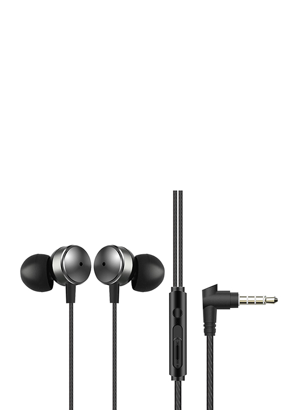 Nyork N-140 3.5 mm Jack Universal In-Ear Metallic Stereo Headsets, Black