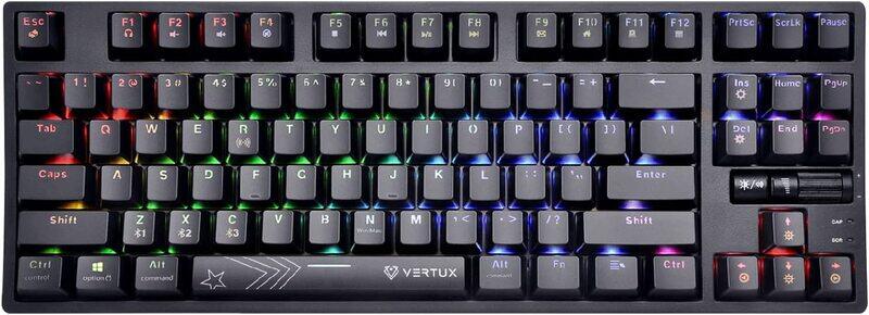 

Vertux VertuPro-80 English Wired/Wireless Mechanical Keyboard,Black