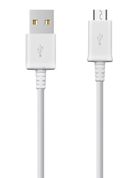 Nyork 1-Meter NYU-23 Micro-B USB Cable, High Speed 2.1A USB A Male to Micro-B USB, Sync and Charging Cable for Smartphones, White