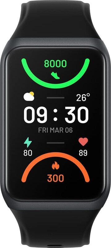

OPPO Band 2 Smartwatch, Wi-Fi, Black Case/Black Silicone Strap