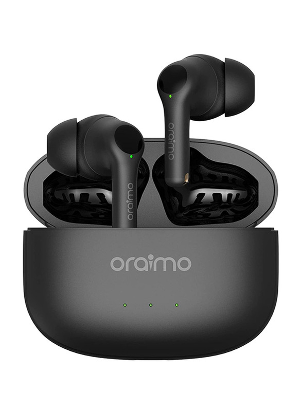 Oraimo FreePods 3 Wireless/Bluetooth In-Ear Noise Cancelling Earbuds, Black