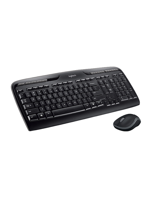 Logitech MK330 Wireless English Keyboard and Mouse Combo, Black