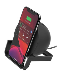 Belkin Wireless Charging Stand with Speaker, Black