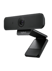 لوجيتك C925e 1080P كاميرا ويب عالية الدقة للأعمال و مكالمات الفيديو لأجهزة الكمبيوتر المحمول / الكمبيوتر المحمول / شاشة LCD ، أسود