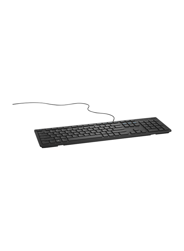Dell KB216 Multimedia Qwerty English/Arabic Keyboard, Black