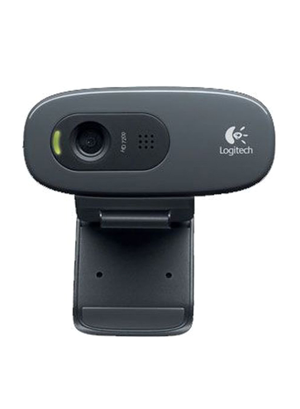 Logitech C270 HD Desktop Webcam, Grey