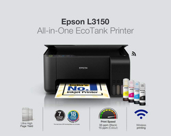 Epson EcoTank L3150 Wi-Fi All-in-One Ink Tank Printer, Black