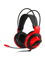Msi DS501 3.5mm Jack Over-Ear Gaming Headset, Red/Black