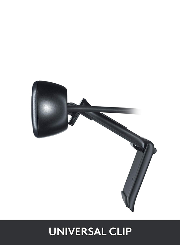 Logitech C310 USB HD Webcam, Black