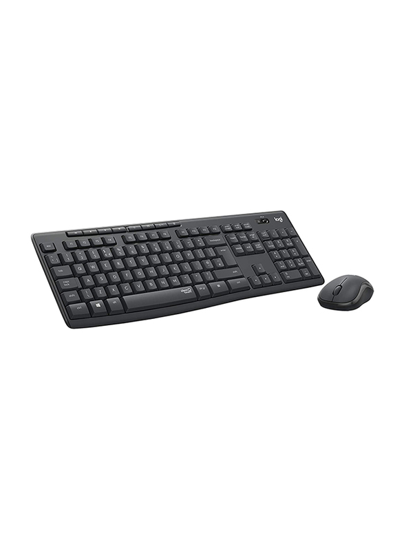 Logitech MK295 Wireless English Keyboard and Mouse Combo Set, Graphite Black