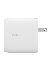 Belkin US Wall Charger, USB-A To USB-C Data and Charge Cable, White