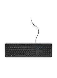 Dell KB216 Multimedia Qwerty English/Arabic Keyboard, Black