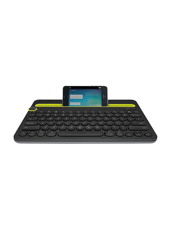 لوجيتك K480 لوحة مفاتيح إنجليزية متعددة الأجهزة تعمل بالبلوتوث ، أسود