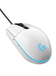 Logitech G203 Prodigy RGB Wired Optical Gaming Mouse, White
