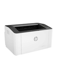 HP 107a Black and White Laser Printer, White