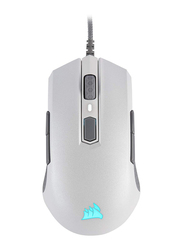 Corsair M55 RGB Pro Ambidextrous Multi-Grip Optical Gaming Mouse, White