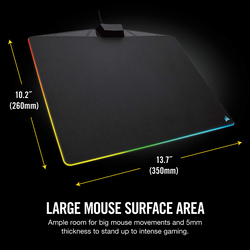 Corsair MM800 RGB Polaris Gaming Mouse Pad, Black