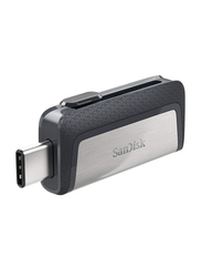 SanDisk 256GB Ultra Dual Drive USB Type-C, USB 3.1, SDDDC2-256G-G46, Black/Grey