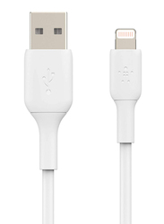 Belkin 1-Meter Boost Charge Lightning Cable, USB A Male to Lightning, Apple MFi Certified, Charge and Sync for Apple Devices, White