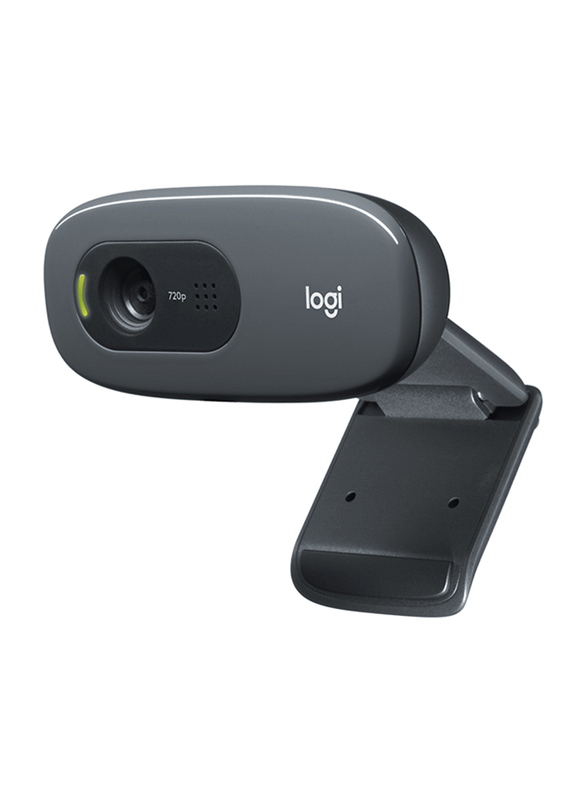 Logitech C270 HD Desktop Webcam, Grey