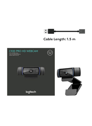 Logitech C920 Widescreen HD Pro Webcam, Black