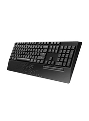 Rapoo X1960 Wireless English/Arabic Keyboard and Mouse, Black