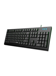 رابو NK1800 لوحة مفاتيح السلكية الإنجليزية / العربية ، أسود