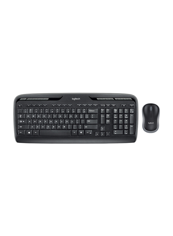 Logitech MK330 Wireless English Keyboard and Mouse Combo, Black