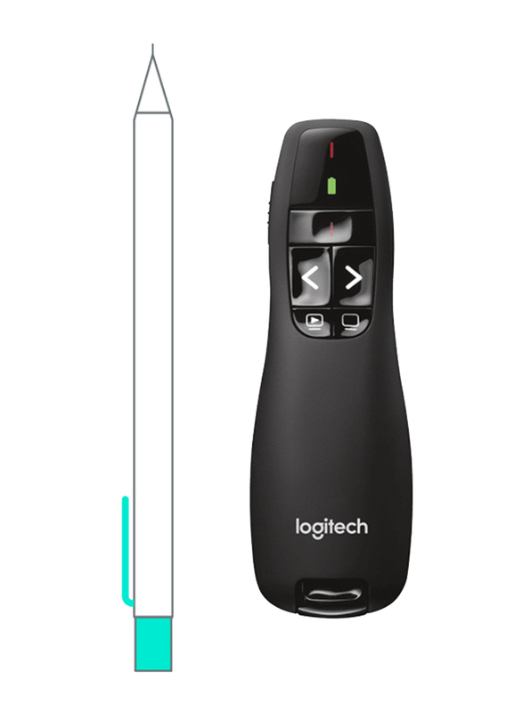 Logitech R400 Wireless Presenter, Black