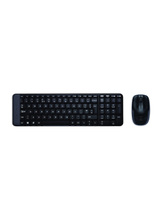 Logitech MK220 Wireless English Keyboard and Mouse, Black