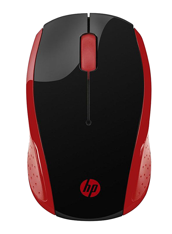 HP 200 Wireless Optical Mouse, Empress Red