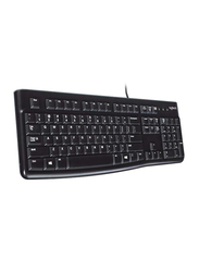 Logitech K120 Wired English Keyboard, Black