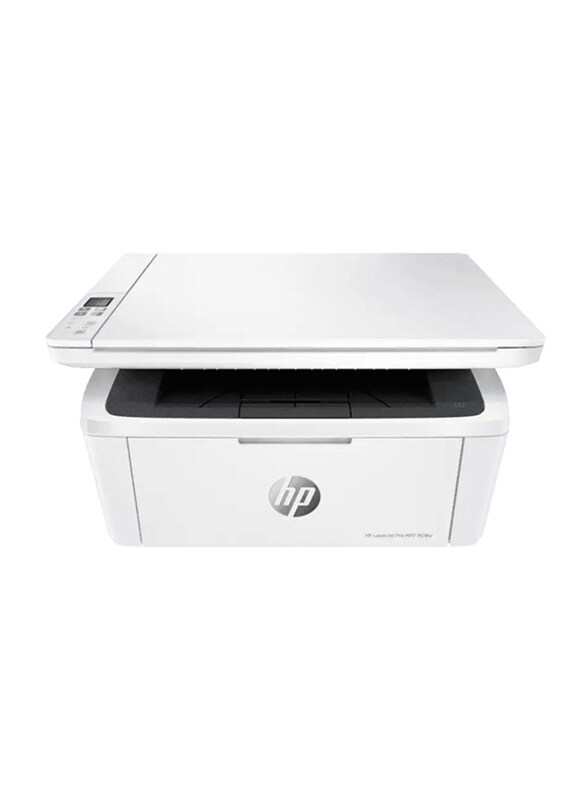 

HP LaserJet Pro M28W Mono Black and White Laser Multifunction Printer, White