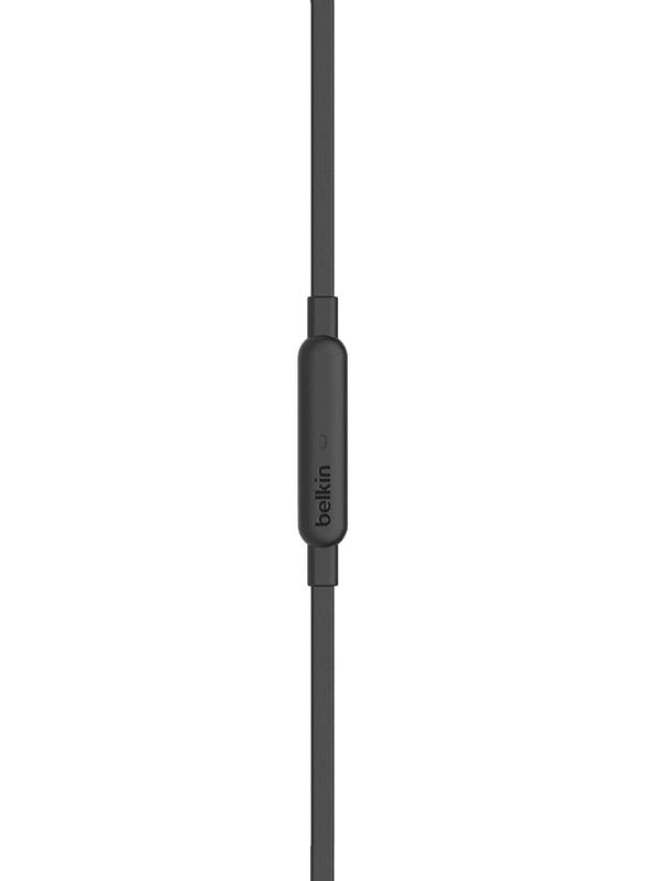 Belkin Wired In-Ear Noise Cancelling Headphones, Black